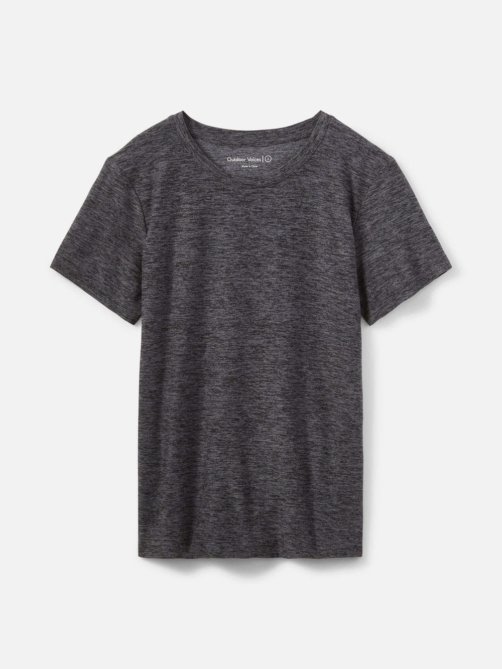 Outdoor Voices Cloud Knit Shortsleeve - Charcaol